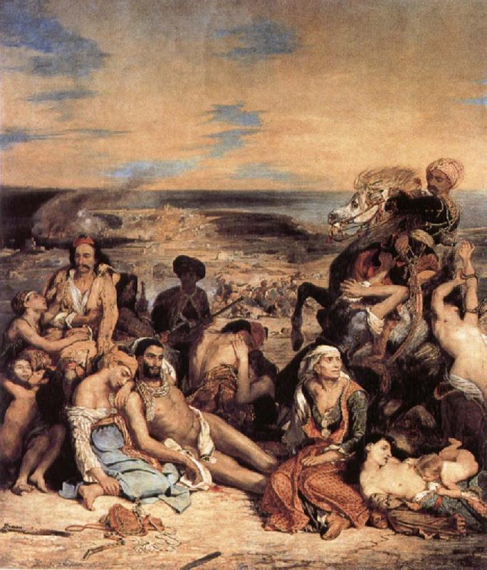 Eugene Delacroix The Massacre on Chios oil painting image